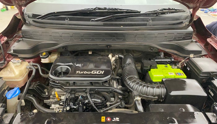 2021 KIA SONET HTX 1.0 IMT, Petrol, Manual, 40,355 km, Engine View