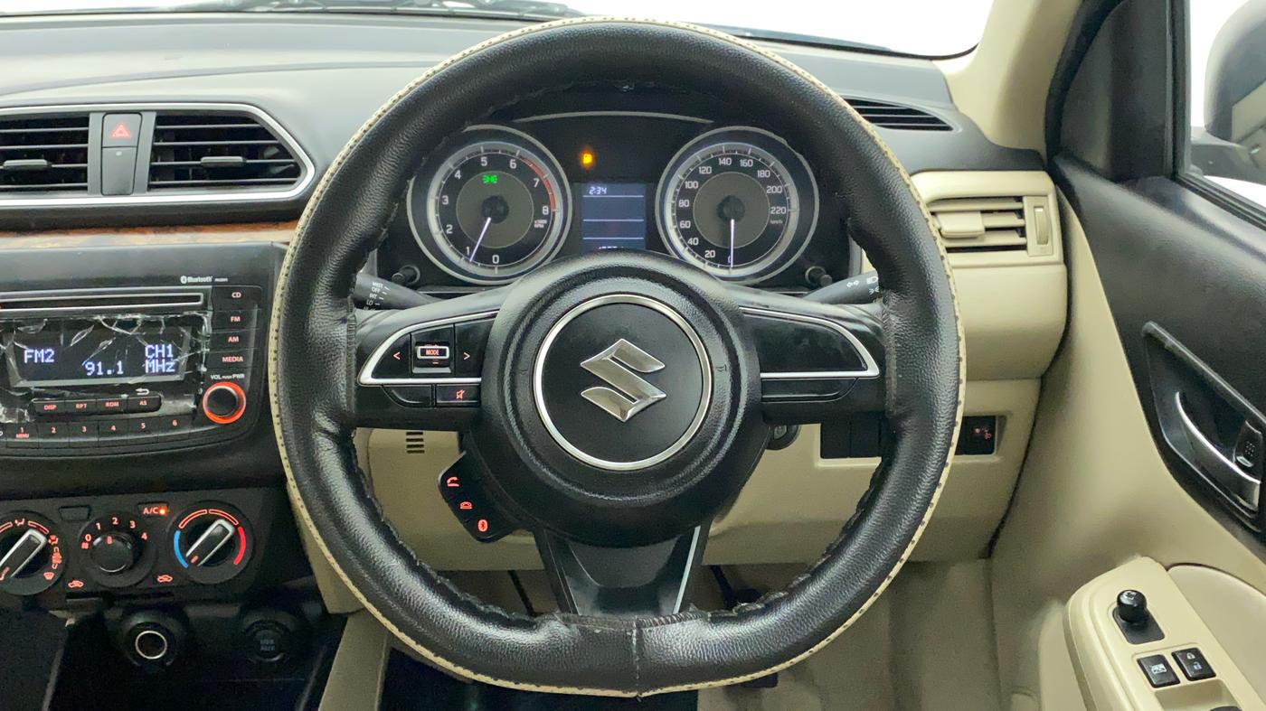 2017 Maruti Dzire VXI, Petrol, Manual, 12,360 km, Steering Wheel Close Up