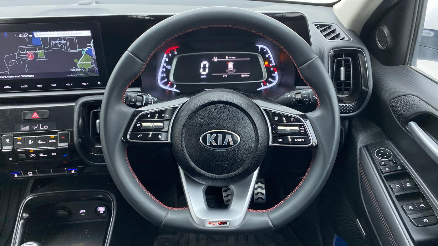 2021 KIA SONET GTX + 1.0 IMT, Petrol, Manual, 13,697 km, Steering Wheel Close Up