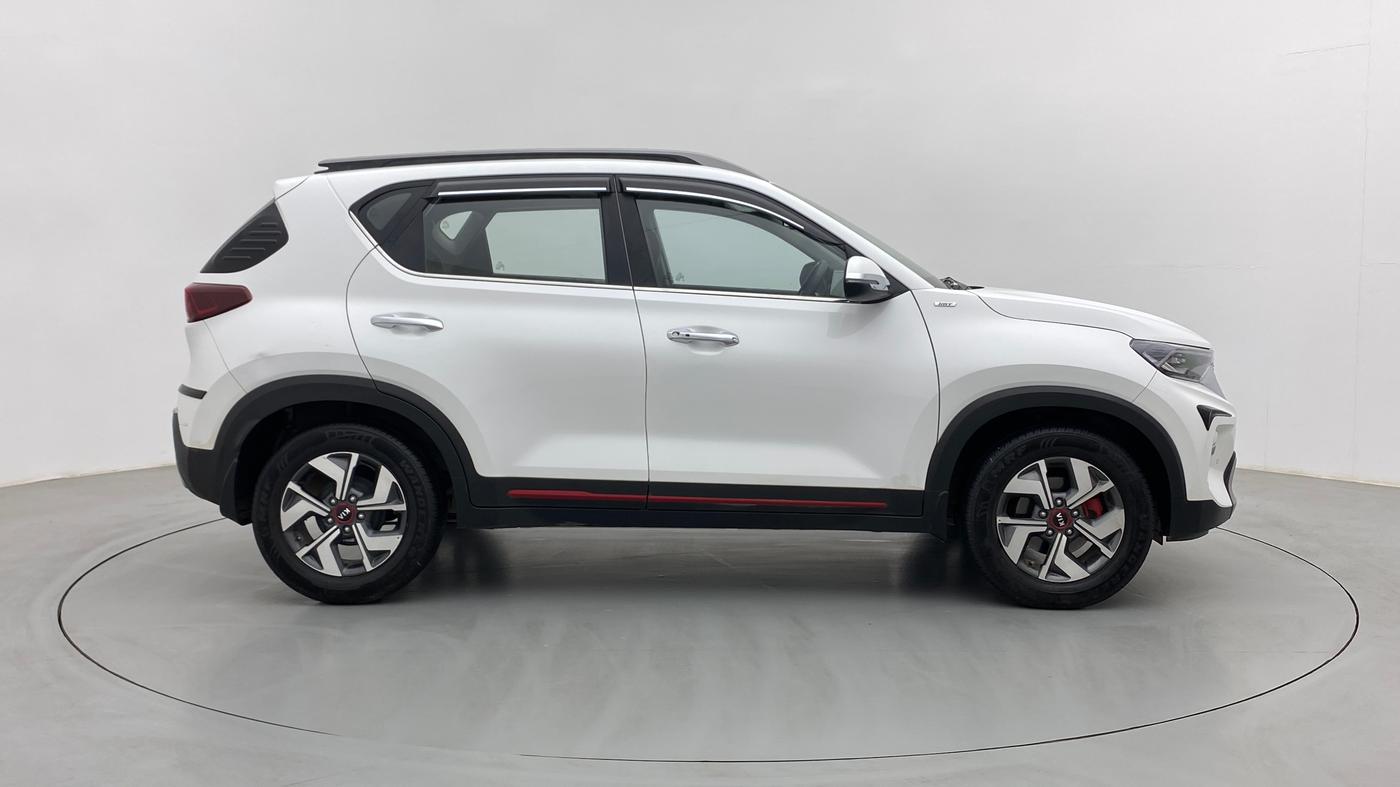 2021 KIA SONET GTX + 1.0 IMT, Petrol, Manual, 13,697 km, Right Side View
