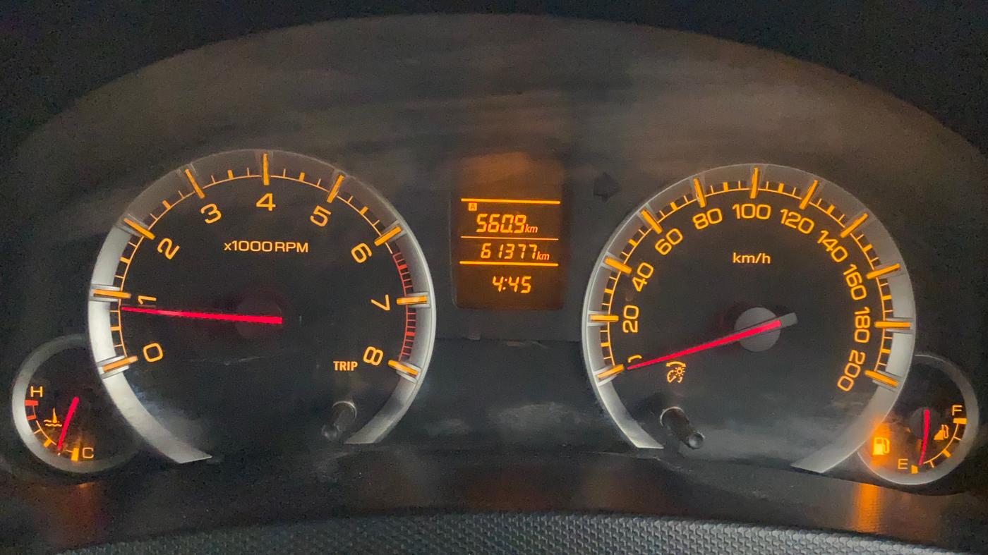 2012 Maruti Swift VXI, Petrol, Manual, 61,377 km, Odometer Image