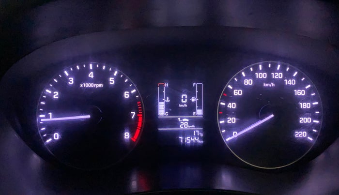 2017 Hyundai Elite i20 SPORTZ 1.2, Petrol, Manual, 71,535 km, Odometer Image