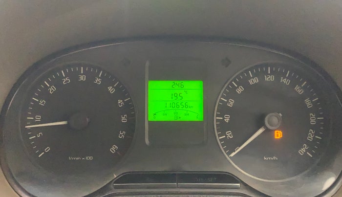 2012 Skoda Rapid AMBITION 1.6 TDI CR MT PLUS, Diesel, Manual, 1,10,617 km, Odometer Image