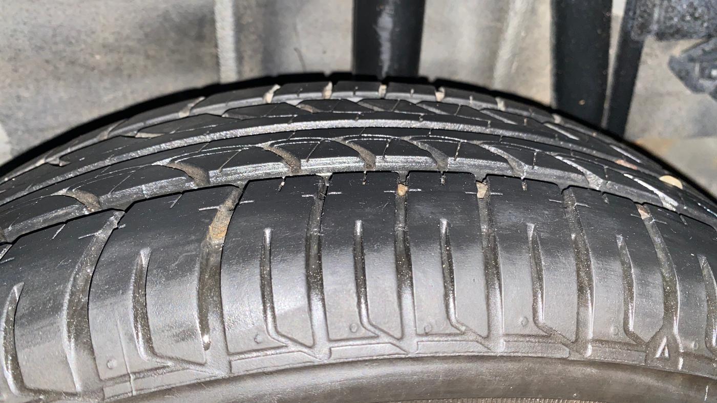 2024 Tata Tiago XTA PETROL, Petrol, Automatic, 19,056 km, Left Rear Tyre Tread
