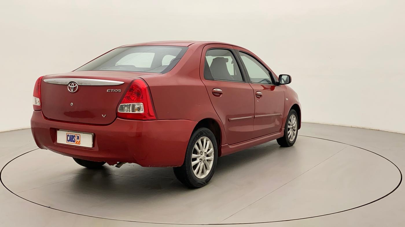 2011 Toyota Etios VX, Petrol, Manual, 95,974 km, Right Back Diagonal