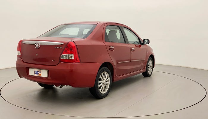 2011 Toyota Etios VX, Petrol, Manual, 95,974 km, Right Back Diagonal