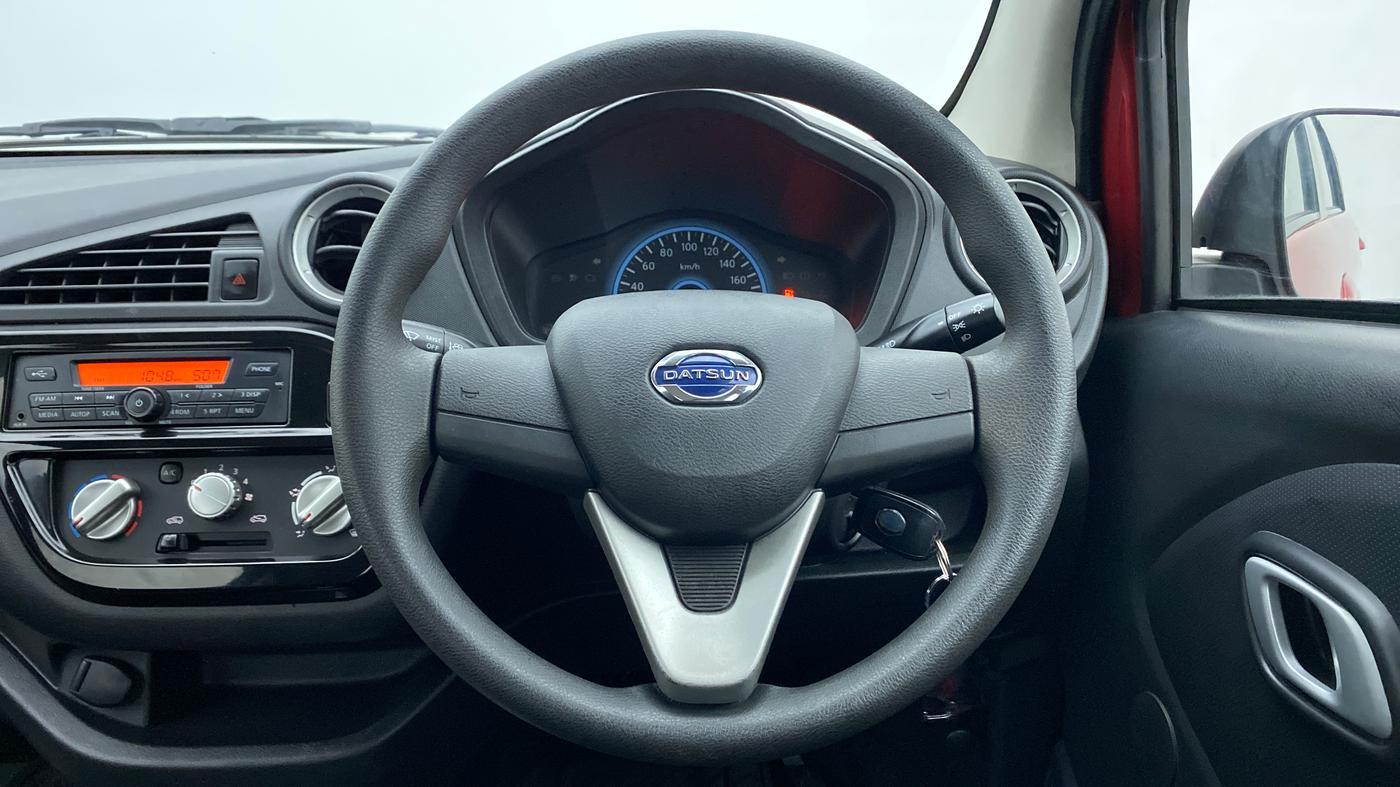 2018 Datsun Redi Go 1.0 T(O) AT, Petrol, Automatic, 20,109 km, Steering Wheel Close Up