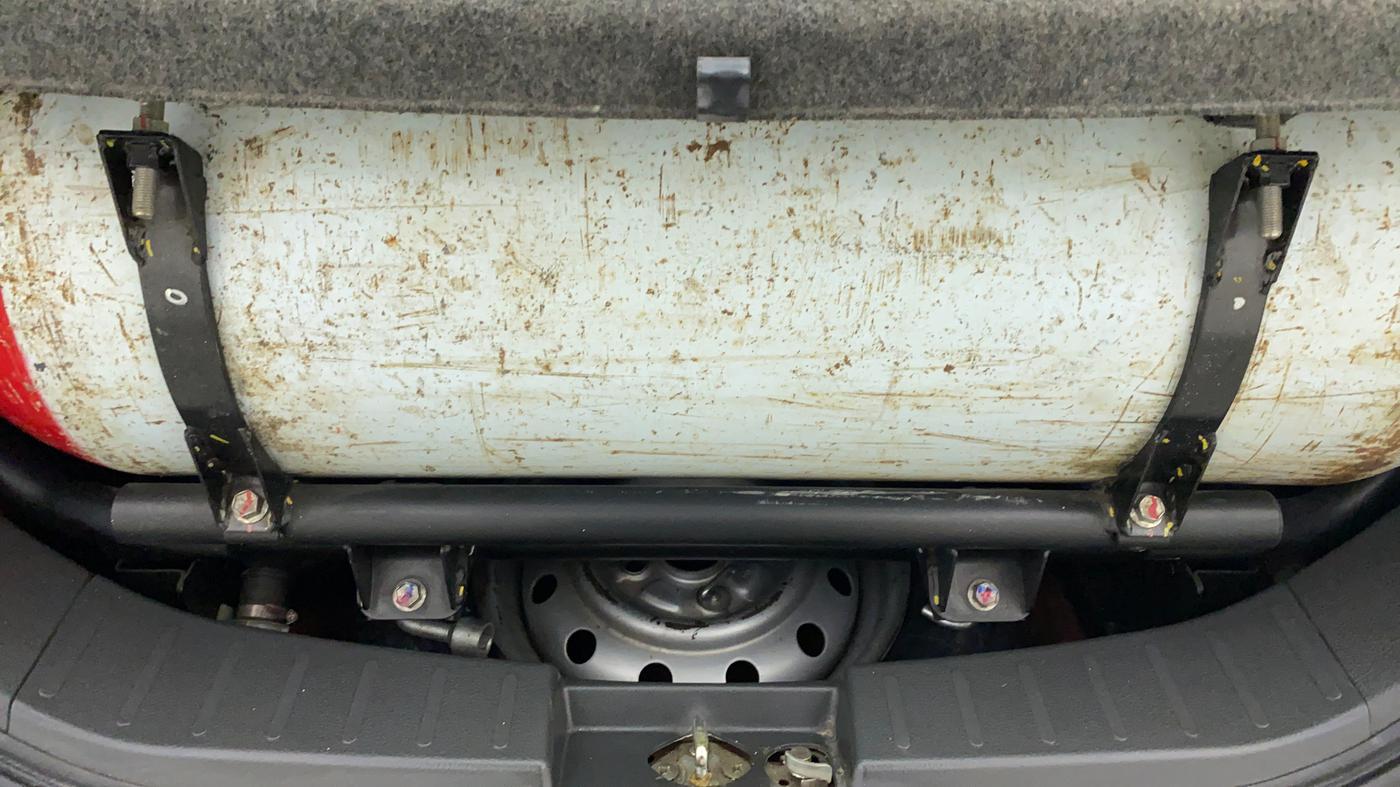 2011 Maruti Wagon R 1.0 LXI CNG, CNG, Manual, 72,438 km, Boot Inside