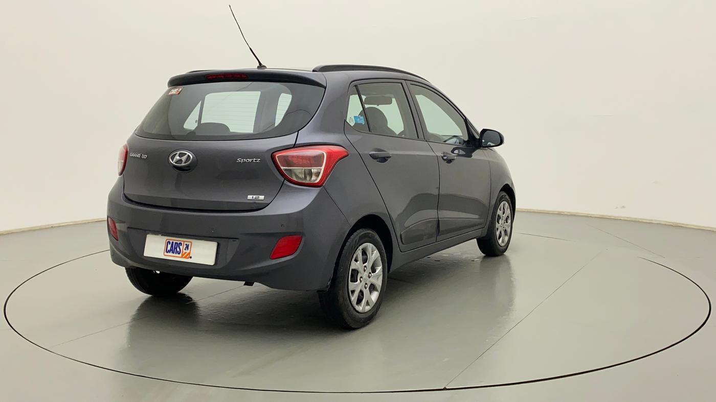 2016 Hyundai Grand i10 SPORTZ 1.2 KAPPA VTVT, Petrol, Manual, 70,554 km, Right Back Diagonal