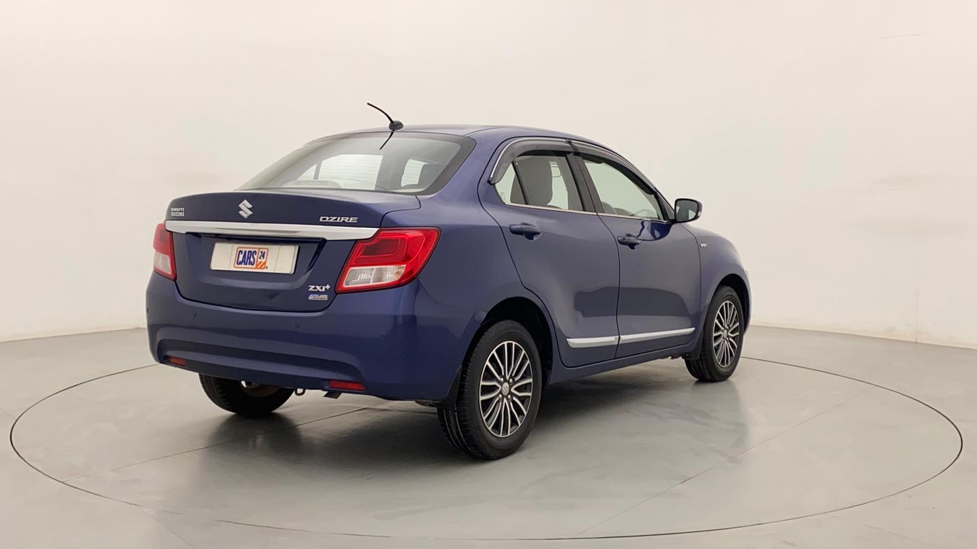 2019 Maruti Dzire ZXI PLUS AMT, Petrol, Automatic, 47,510 km, Right Back Diagonal