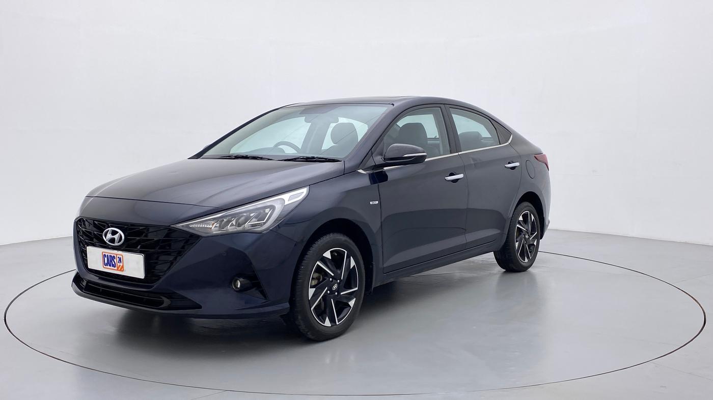 2020 Hyundai Verna SX (O) TURBO GDI AT, Petrol, Automatic, 32,205 km, Left Front Diagonal