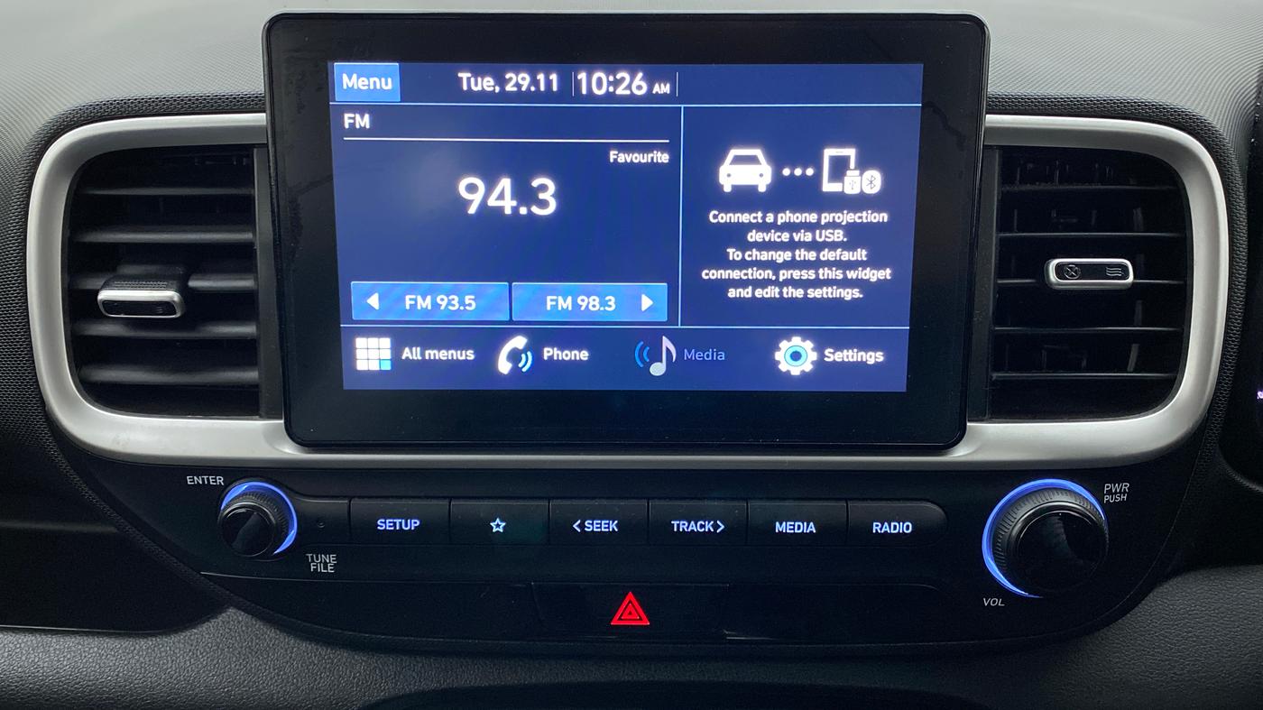 2021 Hyundai VENUE S Plus MT 1.2 Kappa, Petrol, Manual, 9,991 km, Infotainment System