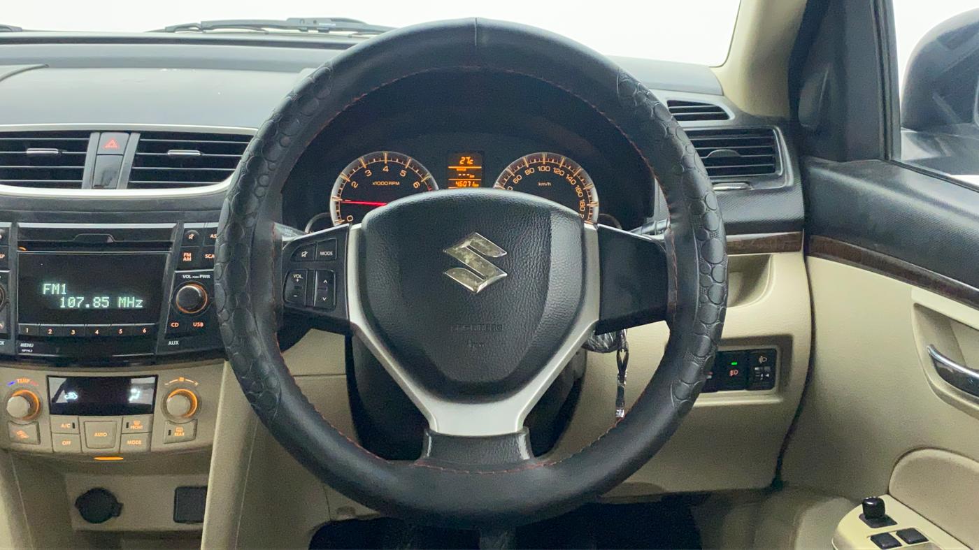 2014 Maruti Swift Dzire ZXI 1.2 BS IV, Petrol, Manual, 46,500 km, Steering Wheel Close Up