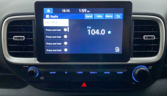 2019 Hyundai VENUE SX 1.4 CRDI, Diesel, Manual, 62,642 km, Infotainment System