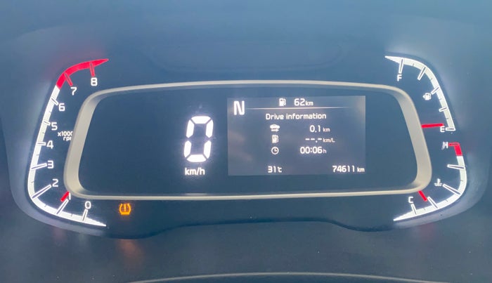 2020 KIA SONET GTX PLUS 1.0 IMT, Petrol, Manual, 74,575 km, Odometer Image