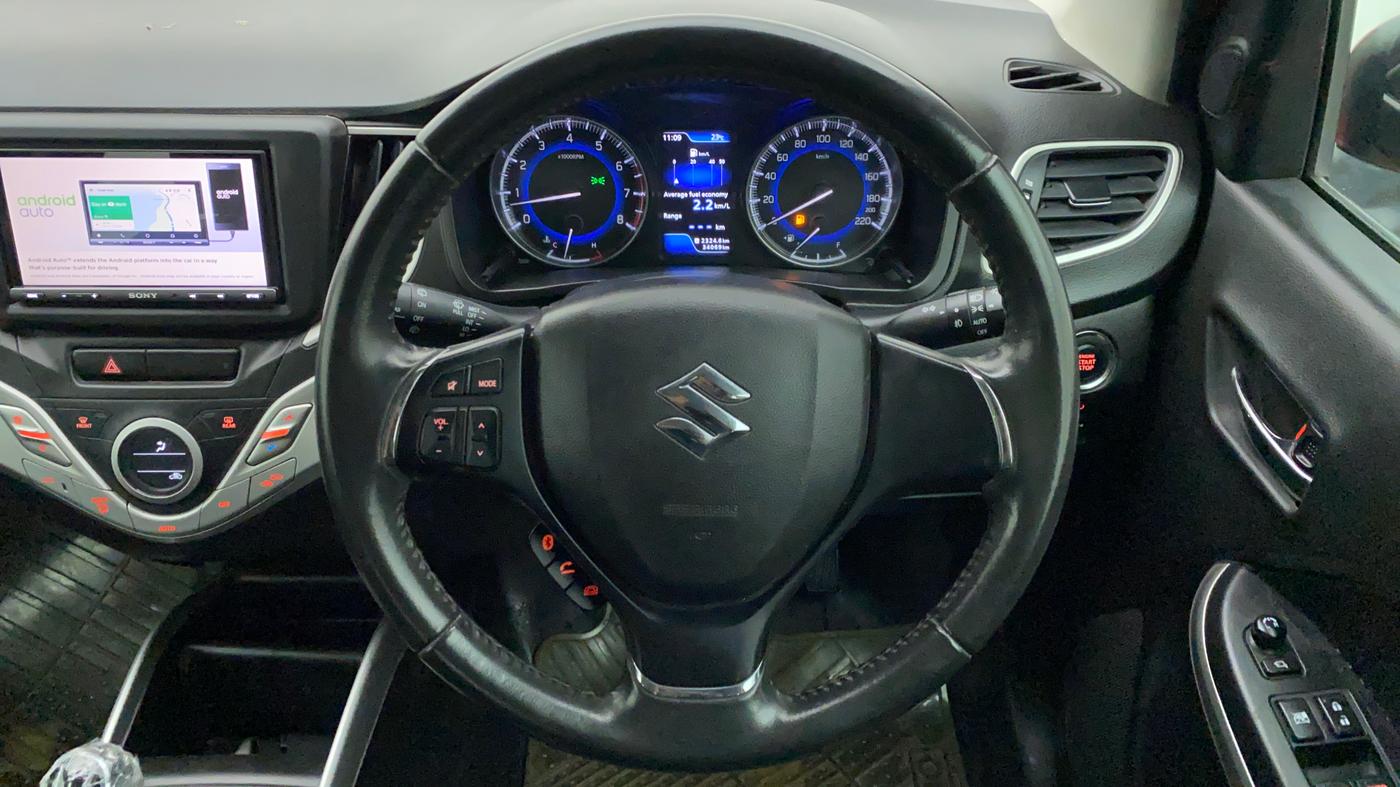 2017 Maruti Baleno ZETA PETROL 1.2, Petrol, Manual, 34,128 km, Steering Wheel Close Up