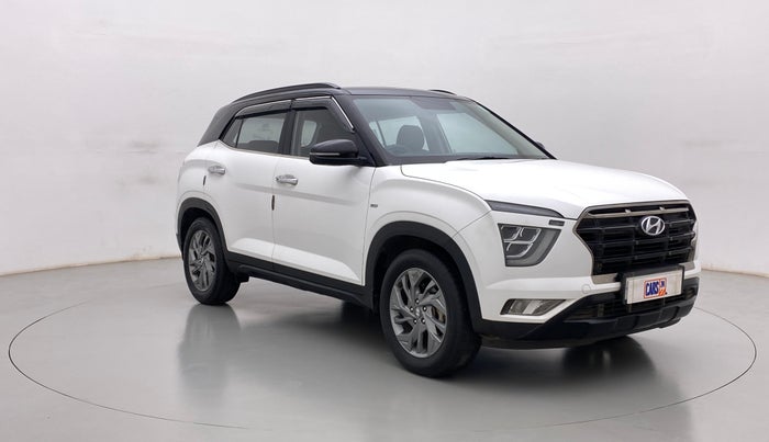 2020 Hyundai Creta SX (O) 1.4 TURBO DCT DUAL TONE, Petrol, Automatic, 71,601 km, Right Front Diagonal