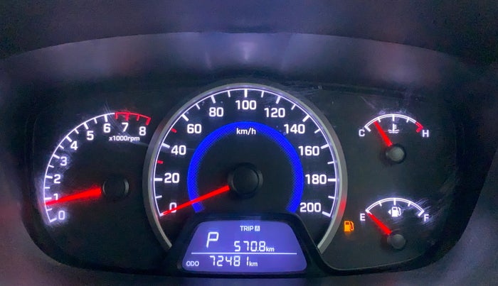 2017 Hyundai Grand i10 SPORTZ (O) 1.2 AT VTVT, Petrol, Automatic, 72,575 km, Odometer Image