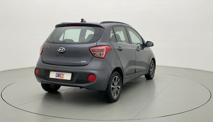 2017 Hyundai Grand i10 SPORTZ (O) 1.2 AT VTVT, Petrol, Automatic, 72,575 km, Right Back Diagonal