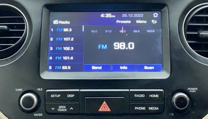 2017 Hyundai Grand i10 SPORTZ (O) 1.2 AT VTVT, Petrol, Automatic, 72,575 km, Infotainment System