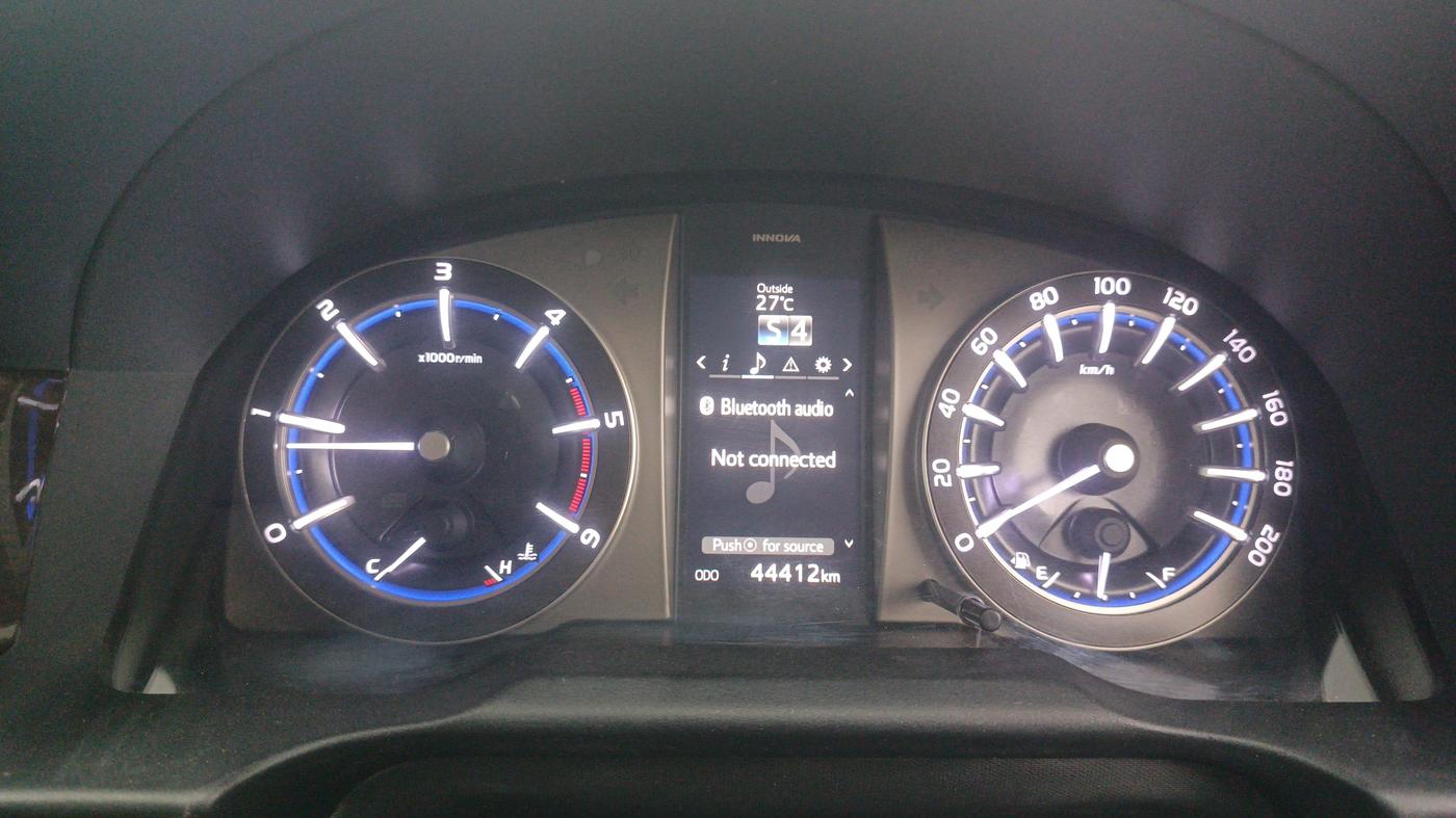 2021 Toyota Innova Crysta 2.4 ZX AT 7 STR, Diesel, Automatic, 44,410 km, Odometer Image