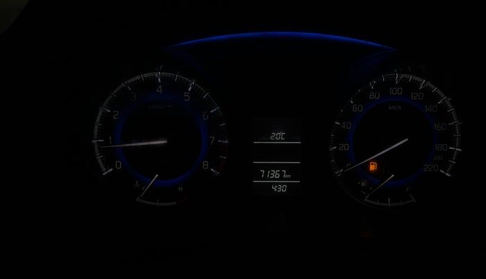 2016 Maruti Baleno DELTA PETROL 1.2, Petrol, Manual, 71,356 km, Odometer Image