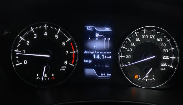 2024 Toyota Glanza V, Petrol, Manual, 39,116 km, Odometer Image