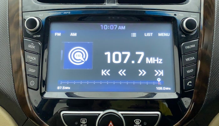 2016 Hyundai Verna FLUIDIC 4S 1.6 VTVT SX, Petrol, Manual, 57,251 km, Infotainment System