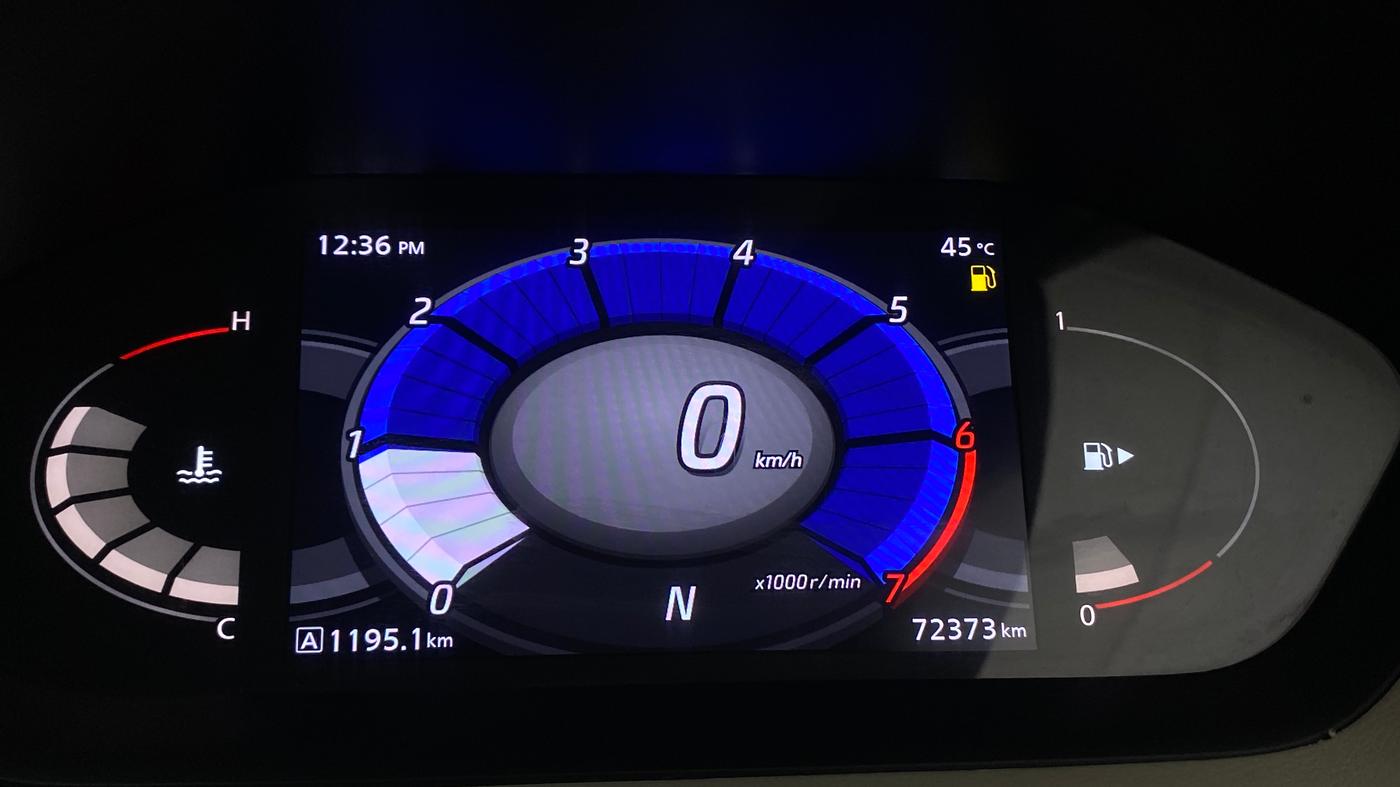 2021 Nissan MAGNITE XV TURBO CVT DUAL TONE, Petrol, Automatic, 72,369 km, Odometer Image