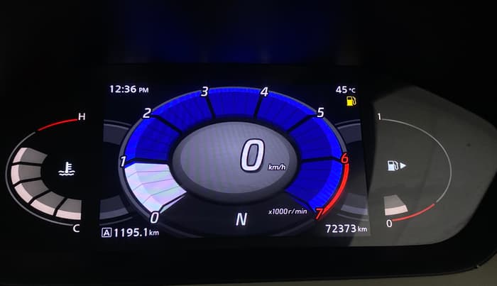 2021 Nissan MAGNITE XV TURBO CVT DUAL TONE, Petrol, Automatic, 72,369 km, Odometer Image