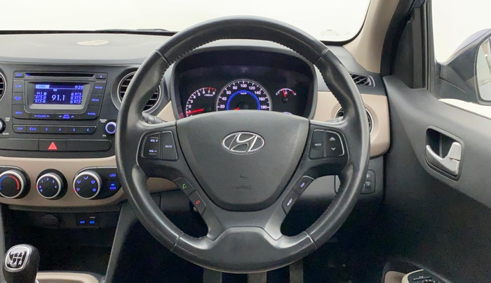 2015 Hyundai Grand i10 ASTA (O) 1.2 KAPPA VTVT, Petrol, Manual, 21,565 km, Steering Wheel Close Up