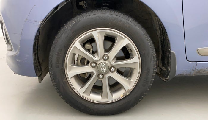 2015 Hyundai Grand i10 ASTA (O) 1.2 KAPPA VTVT, Petrol, Manual, 21,565 km, Left Front Wheel