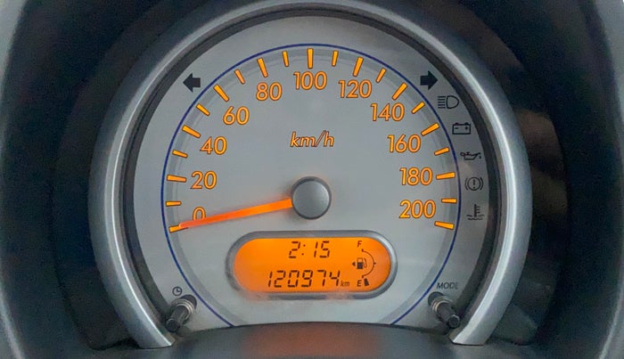2012 Maruti Ritz VXI, Petrol, Manual, 1,20,973 km, Odometer Image