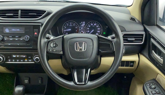 2018 Honda Amaze 1.2L I-VTEC V CVT, Petrol, Automatic, 1,07,099 km, Steering Wheel Close Up