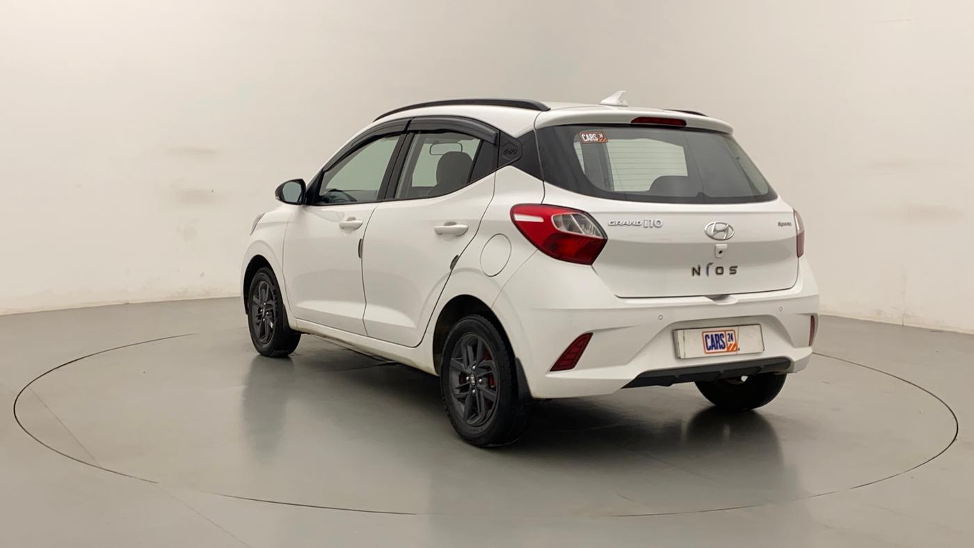2021 Hyundai GRAND I10 NIOS SPORTZ AMT 1.2 KAPPA VTVT, Petrol, Automatic, 45,593 km, Left Back Diagonal