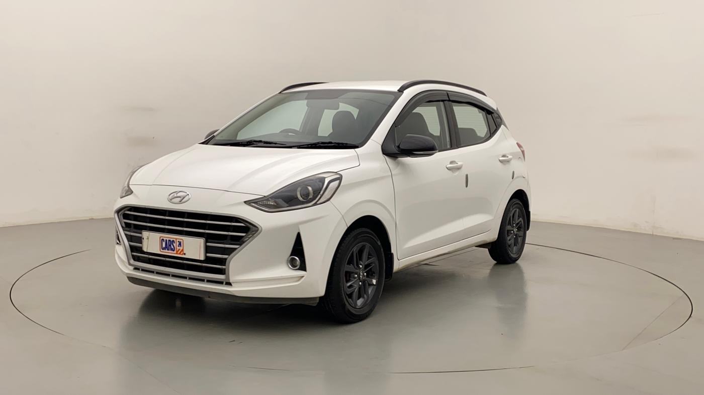 2021 Hyundai GRAND I10 NIOS SPORTZ AMT 1.2 KAPPA VTVT, Petrol, Automatic, 45,593 km, Left Front Diagonal