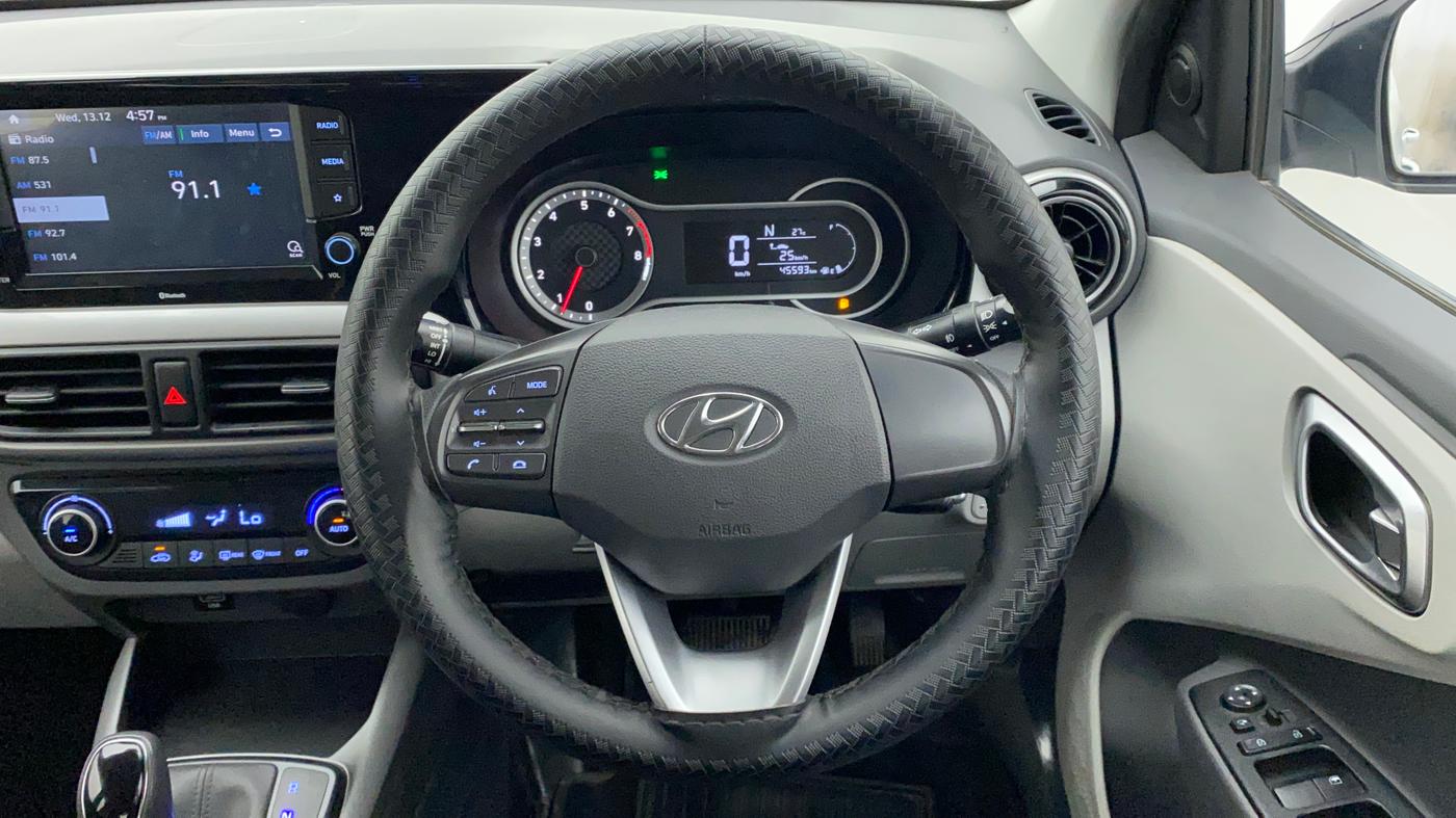 2021 Hyundai GRAND I10 NIOS SPORTZ AMT 1.2 KAPPA VTVT, Petrol, Automatic, 45,593 km, Steering Wheel Close Up