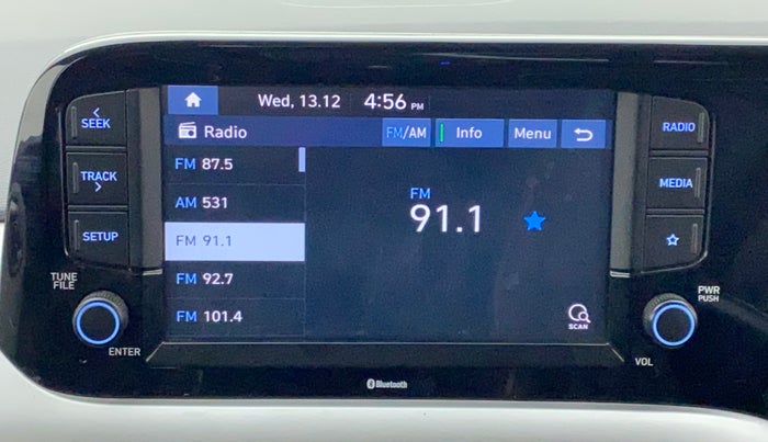 2021 Hyundai GRAND I10 NIOS SPORTZ AMT 1.2 KAPPA VTVT, Petrol, Automatic, 45,593 km, Infotainment System