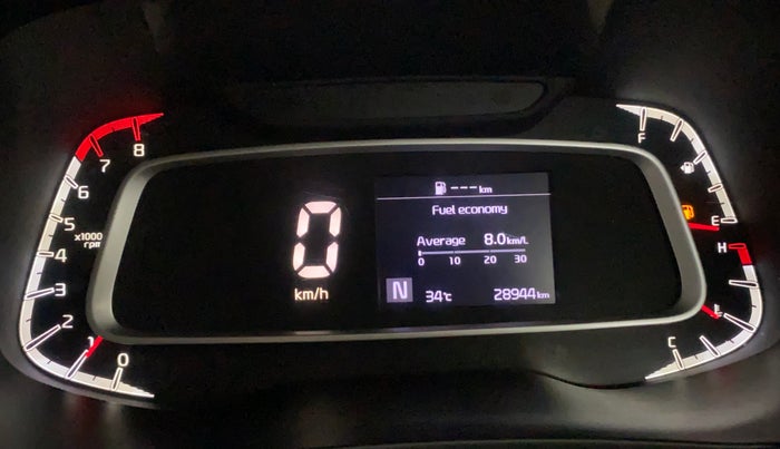 2020 KIA SONET HTX 1.0 IMT, Petrol, Manual, 28,936 km, Odometer Image