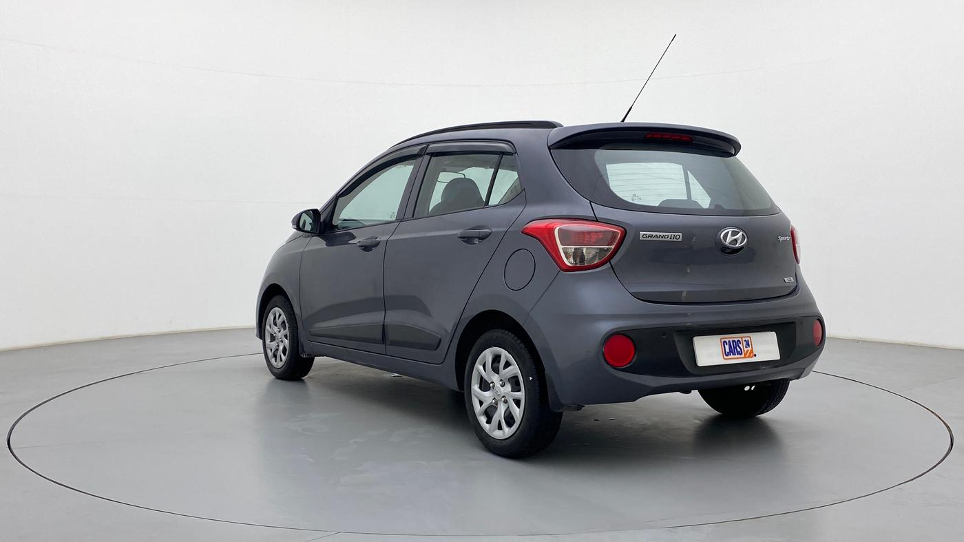 2019 Hyundai Grand i10 SPORTZ 1.2 KAPPA VTVT, Petrol, Manual, Left Back Diagonal