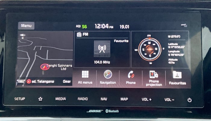 2019 KIA SELTOS 1.4 GTX+ TURBO GDI PETROL AT, Petrol, Automatic, 40,701 km, Touchscreen Infotainment System