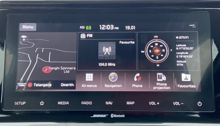 2019 KIA SELTOS 1.4 GTX+ TURBO GDI PETROL AT, Petrol, Automatic, 40,701 km, Infotainment System