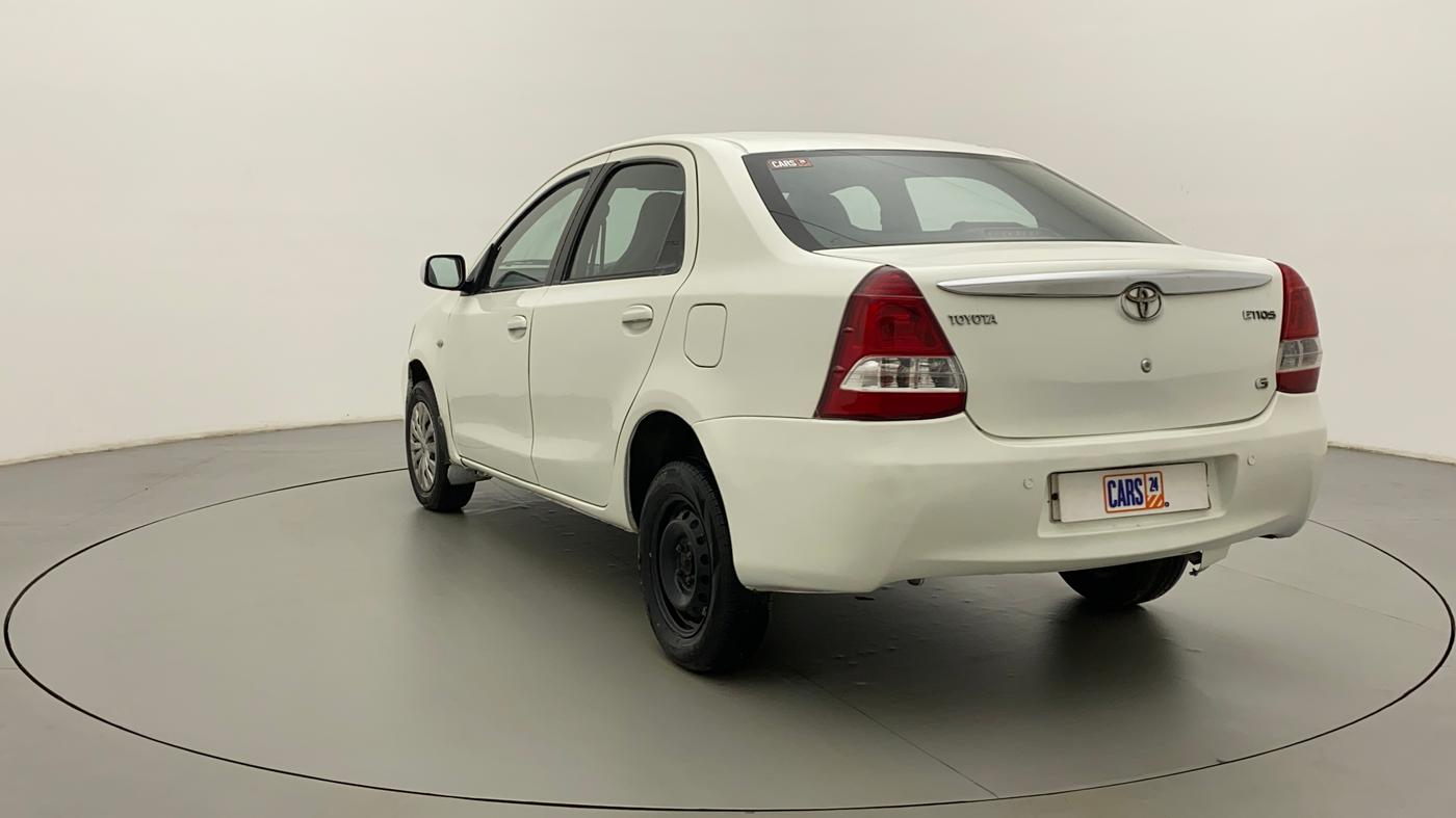 2012 Toyota Etios G, Petrol, Manual, 59,491 km, Left Back Diagonal