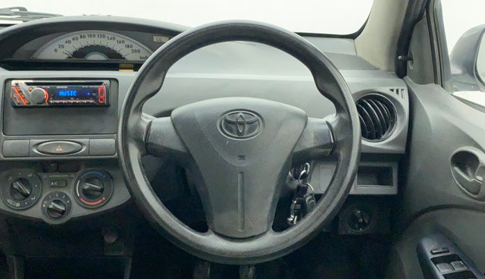 2012 Toyota Etios G, Petrol, Manual, 59,491 km, Steering Wheel Close Up