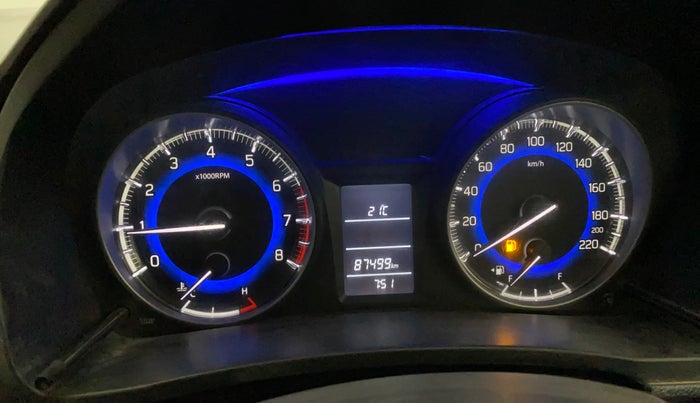 2018 Maruti Baleno DELTA PETROL 1.2, Petrol, Manual, 87,489 km, Odometer Image