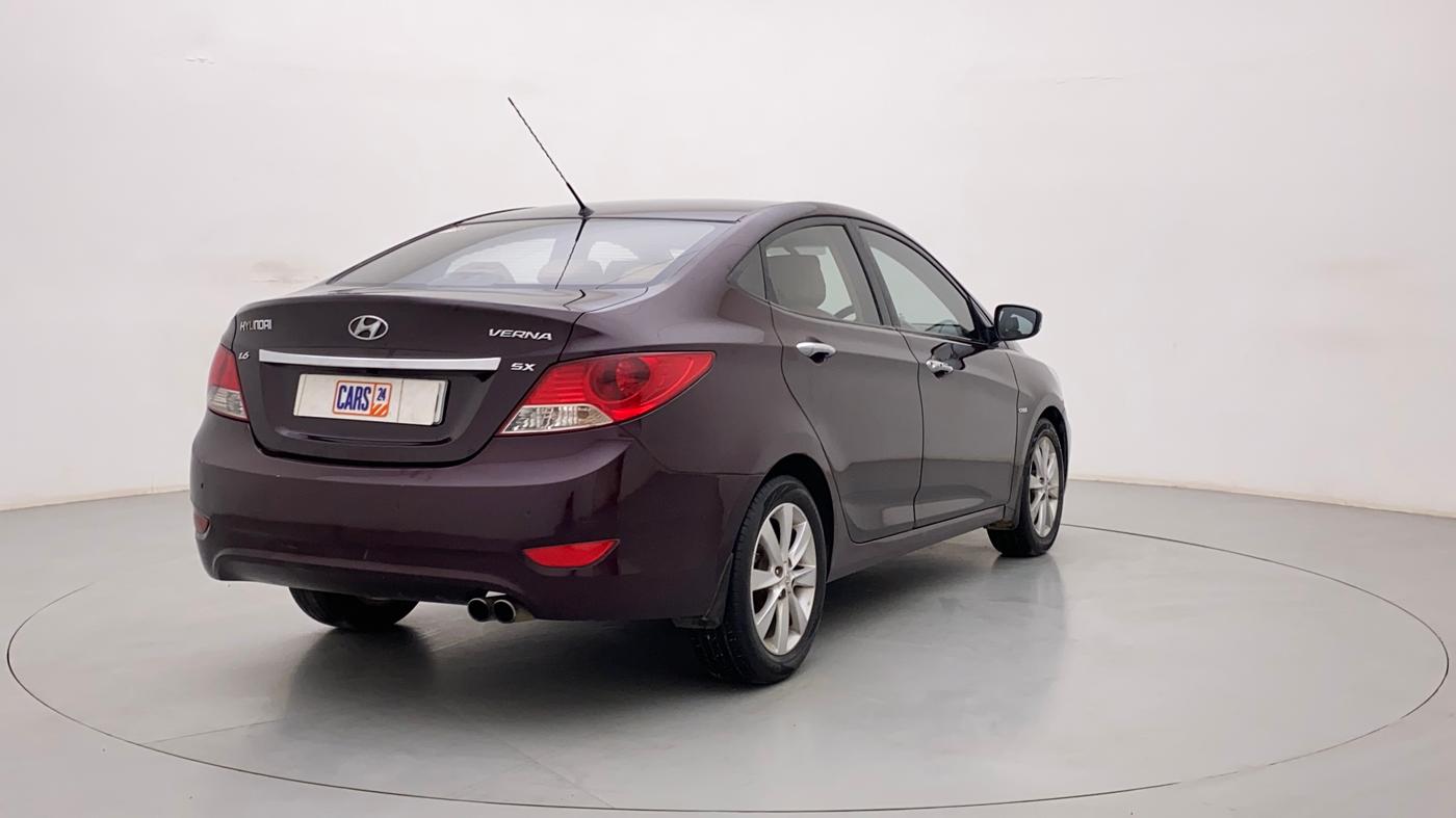 2012 Hyundai Verna FLUIDIC 1.6 CRDI SX OPT, Diesel, Manual, 1,16,021 km, Right Back Diagonal