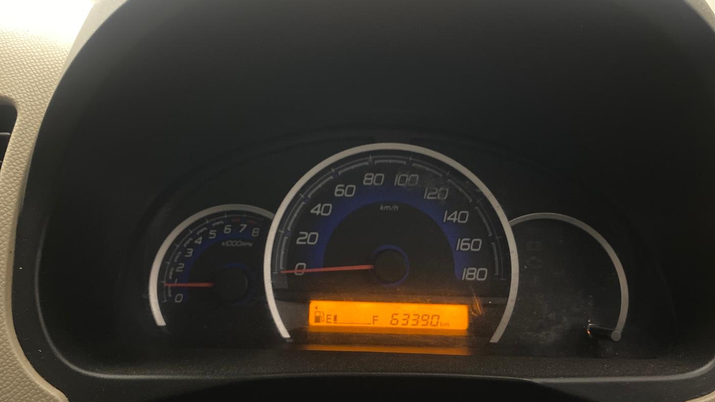 2018 Maruti Wagon R 1.0 VXI, Petrol, Manual, 63,358 km, Odometer Image