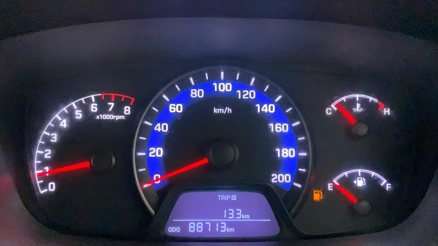 2014 Hyundai Xcent S (O) 1.2, Petrol, Manual, 88,848 km, Odometer Image