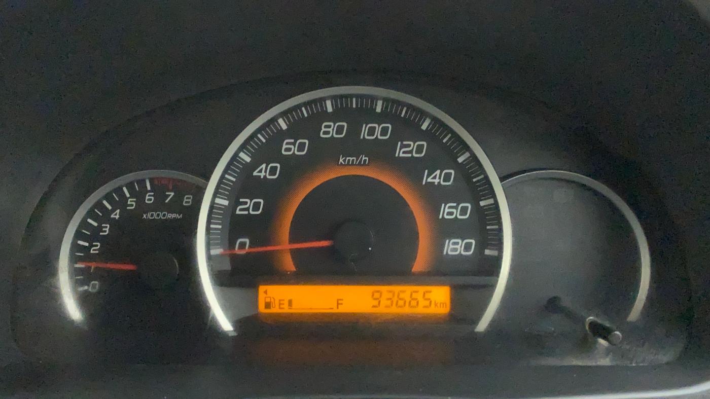 2011 Maruti Wagon R 1.0 VXI, Petrol, Manual, 93,781 km, Odometer Image