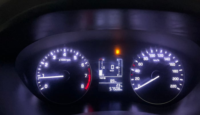 2017 Hyundai Elite i20 ASTA 1.2, Petrol, Manual, 57,500 km, Odometer Image